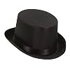 Herren-Satin-Zylinder, schwarz mit Hutband, KW 59