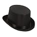 Herren-Satin-Zylinder, schwarz mit Hutband, KW 59
