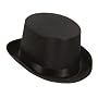 Herren-Satin-Zylinder, schwarz mit Hutband, KW 59 von Party Discount