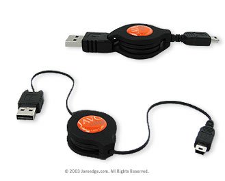 T-Mobile Pocket PC Phone / SX56 Retractable Sync and Charge Cable (black)