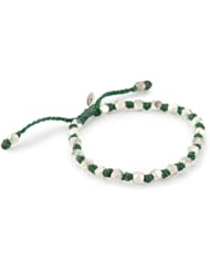 M. Cohen Handmade Designs Colored Wax Cord Knotted with Sterling Silver Detail
