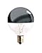 Bulbrite 712314 - 40G16HM - Half Chrome 40 Watt G16 Globe Light Bulb, Candelabra Base