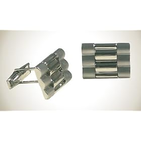 14K Solid White Gold Presidential Cufflinks
