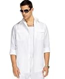 Sean John - Sean John Long Sleeve Solid Linen Shirt