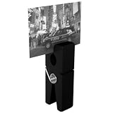 Giant Peg Novelty Photo Holder Black (H20 x W5cm x D7cm)