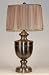 Large Brushed Silver Traditional Metal Table Lamp