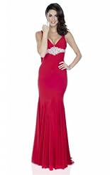 Chiffon/Taffeta/Tulle 2014 Applique Crystal Lace Crystals Beaded  Dress