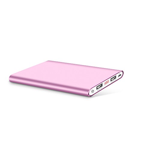 Polanfo 12000mAh Portable Power Bank, Pink