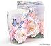 Porcelain Coffee Mug Accented With Pink Roses and Butterfly Gift Boxed