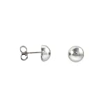 Karat Platinum 8MM Domed Earrings