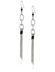 The SAK Linked Tassel Earwire Drop Earrings