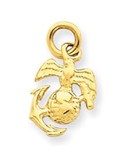 14k Gold U. S. Marine Corps Charm