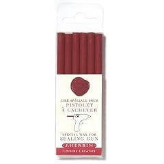 J. Herbin 7 mm Siegelwachs bordeaux - f�r Wachspistole - 6er Pack