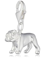 VINANI brand Germany 925 Sterling Silver Charm Pendant Bulldog shiny HBDO