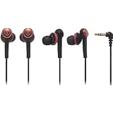 audio-technica インナーイヤーヘッドホン ブラックレッド ATH-CKS77 BRD