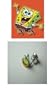 Sponge Bob Square Pants Logo pair of stud logo earrings