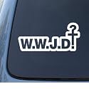 WWJD - What Would Jesus Do? - Vinyl Decal Sticker #1309 | Vinyl Color: White