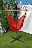 Bliss Hammocks BHC-412R Bliss Tahiti Cotton Rope Hammock Chair: Red