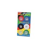 Deco Bright Decorative Tape, 1/8" x 324", Red/Black/Blue/Green/Yellow, 6/Box