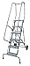Cotterman 6507R1830A3E10B11W5C1P6 - Rolling Ladder Hndrl Platfm 70 In H