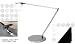 Koncept Ice Light LED Desk Lamp - Silver with Free Gifts Clip-on Spotlight AND Micrfi...