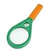 uxcell Orange Plastic Handle Double 4X Magnifier Magnifying Glass
