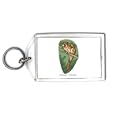 Keychain with macula, quoll, branch, dasyurus, scared