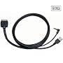 Kenwood KCA-iP200 - iPod data cable - Apple Dock connector (M) - 4 pin USB Type A, mini-phone stereo 3.5 mm (M)