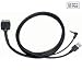 Kenwood KCA-iP200 - iPod data cable - Apple Dock connector (M) - 4 pin USB Type A, mini-phone stereo 3.5 mm (M)