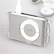 Clip-On Crystal Case w/ Headset Wrap for Apple 2nd Generation iPod Shuffle, (Clear)