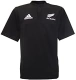 ADIDAS All Blacks Replica Junior Rugby Short Sleeve Shirt , 30/32