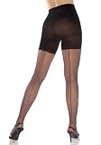 SPANX Control Top Black Fishnets