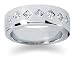 0.7 ctw. Men's Princess Diamond Wedding Band in Platinum