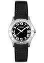 Raymond Weil Women's Tango Stainless Steel Black Leather Watch #5390-STC-00200