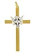 Small Crucifix - Latin Cross - Decending Dove - 2in. Height - IMPORTED FROM ITALY