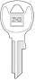 10 each: Hy-Ko National Cabinet Mailbox Lock Key Blank (11010NA43)