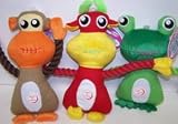 Vo-Toys The Eyes Have It Plush n Rope Pal Assorted Styles Dog Toy Each