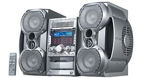 JVC HX-Z10 5-Disc Shelf System (Silver)