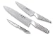 Global 3-Piece Chef's, Utility, and Paring Knife Starter Set