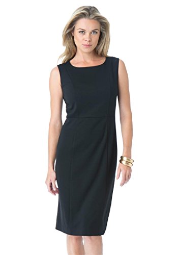 Roamans Women's Plus Size Sheath Ponte Dress
