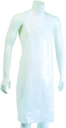 Storm Stripes Polyethylene Disposable Yellow Aprons, 02 mm Smooth, 28 x 46 - 1000 Per Case