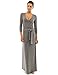 PattyBoutik Women's 3/4 Sleeve Faux Wrap Maxi Dress