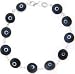 Sterling Silver Evil Eye Bracelet Black Image