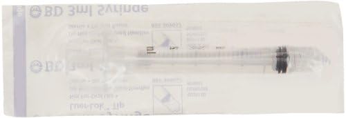 Becton Dickinson 309657 Sterile Single-Use Syringe with Luer-Lok Tip, 3ml Volume (Case of 800)