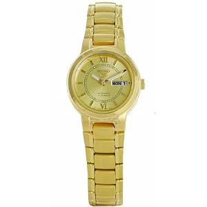 Seiko 5 #SYME58K1 Women's Gold Tone Self Winding Automatic Watch