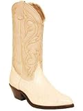 Acme Ostrich Print Men's Boots In Winter White