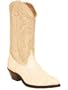 Acme Ostrich Print Men's Boots In Winter White