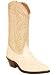 Acme Ostrich Print Men's Boots In Winter White