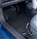 MINI Cooper Front All Weather Rubber Floor Mats - fits model years 2002 2003 2004 2005 and 2006 - set of 2 front mats