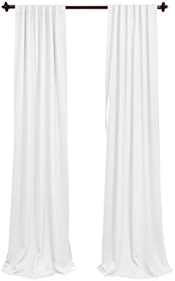 Polyester Curtain Panel 56x108 Inch -Ambassedor White